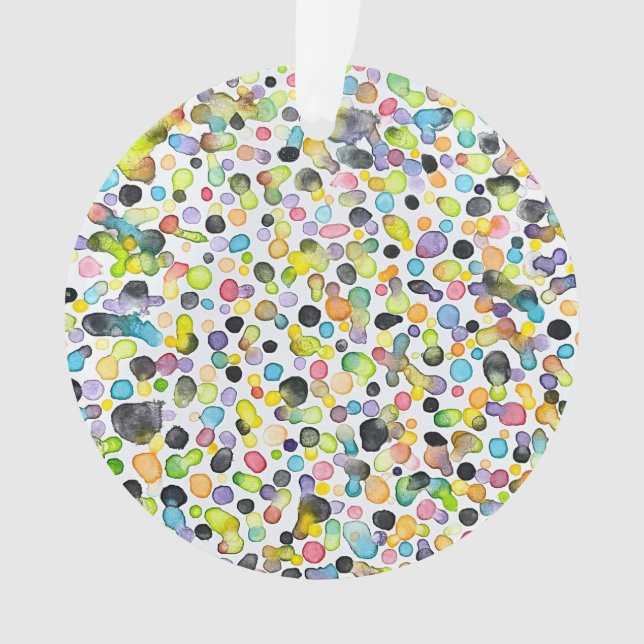 Boucles atomiques Ornement acrylique (devant)