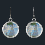 Boucles D'oreilles Claude Monet - La Promenade, Femme avec un Parasol<br><div class="desc">La Promenade,  Femme avec un Parasol / Madame Monet et son fils / La Promenade / La Femme a l'ombrelle - Claude Monet,  1875</div>