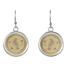 Boucles d'oreilles Gold Steampunk