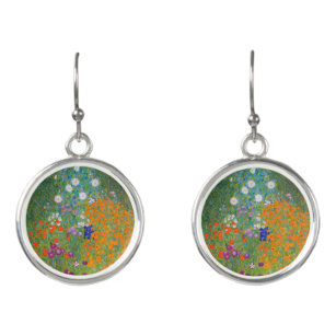 Boucles D'oreilles Gustav Klimt - Jardin des fleurs