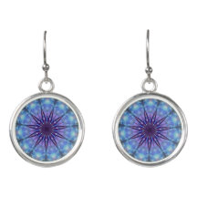 Boucles d'oreilles Mandala Lavender Starburst