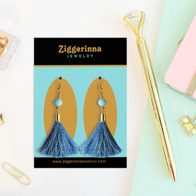 Boucles d'oreilles modernes Bijoux Carte d'afficha (Créateur téléchargé)