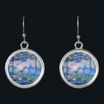 Boucles D'oreilles Monet : Water Lys 1919, célèbre peinture,<br><div class="desc">Claude Monet célèbre peinture,  Water Lilies 1919.</div>