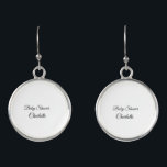 Boucles D'oreilles SIMPLE MINIMAL.CUTIE ADD NAME BABY baby shower Thr<br><div class="desc">Conception</div>
