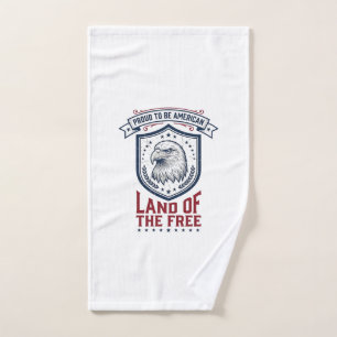 Bouclier Américain Patriotique Aigle Chemise Vinta