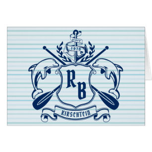 Bouclier côtier d'aviron d'Ancre de dauphins