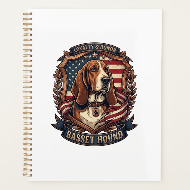 Bouclier de drapeau américain de chien de loyauté  (Devant)