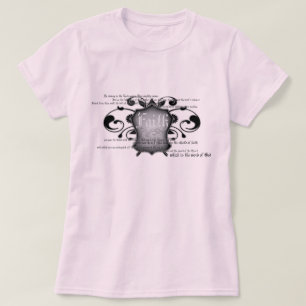 Bouclier du T-shirt des femmes de la foi (armure