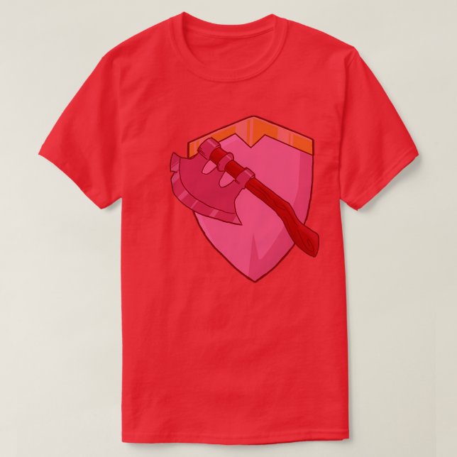 Bouclier rouge et Ax Classic TShirt (Design devant)