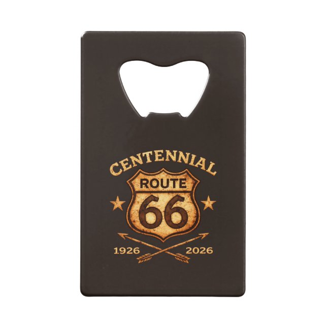 Bouclier Route 66 Centenaire 1926-2026 (Devant)