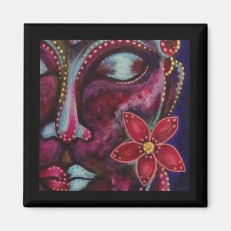 BOUDDHA AVEC MAGNET DE FLEURS