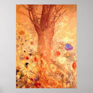 Bouddha dans sa jeunesse par Redon - Poster Imprim