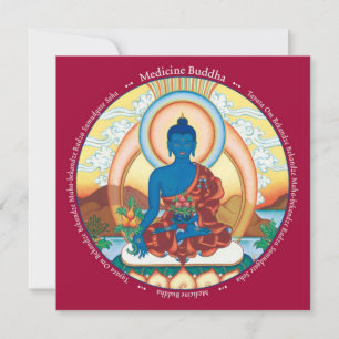 Bouddha de médecine CARD - avec enveloppe