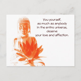 Bouddha Gautama citation carte postale