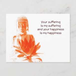 Bouddha Gautama citation carte postale