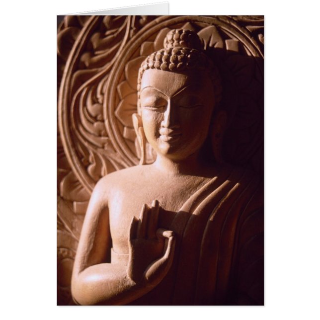 Bouddha indien en bois (Devant)