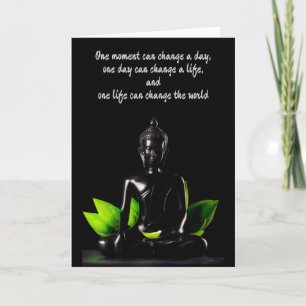 Bouddha Quote 2 carte de voeux personnalisable