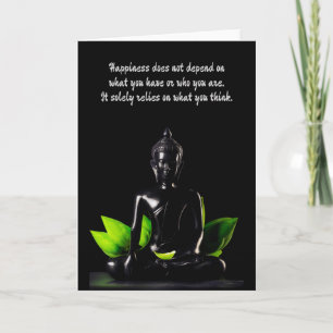 Bouddha Quote 4 carte de voeux personnalisable
