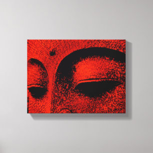 Bouddha Rouge Toile Emballée