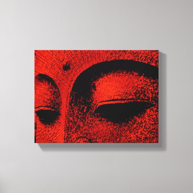 Bouddha Rouge Toile Emballée (Recto)