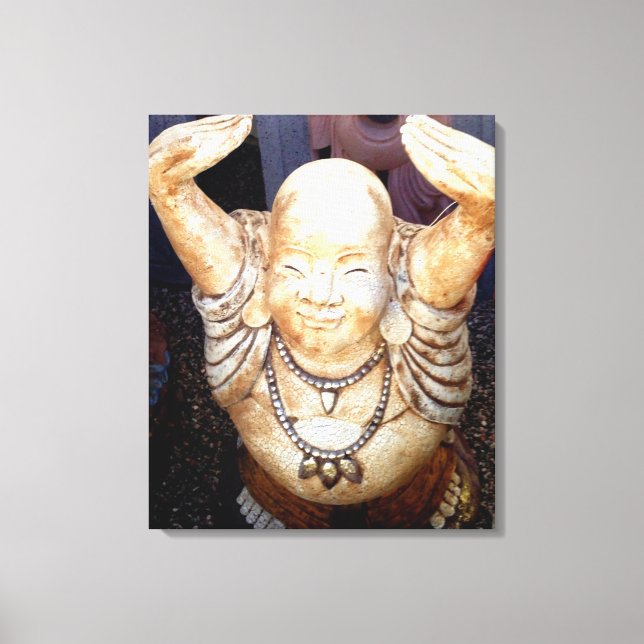 bouddha souriant toile enveloppée (Recto)
