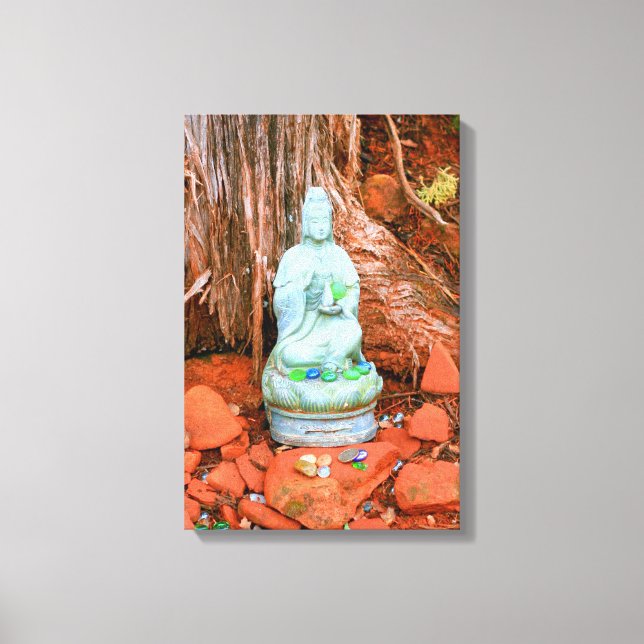 bouddha statue toile enveloppée (Recto)