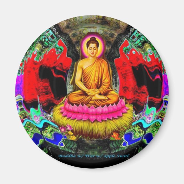 Bouddha Swirl - Magnet (Devant)