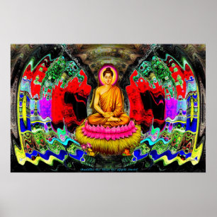 Bouddha Swirl - Poster