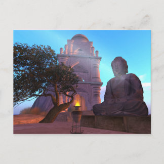 Bouddha Temple Zen Haiku Carte postale