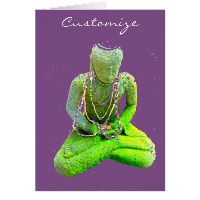 Bouddha vert Mossy méditant Thunder_Cove (Devant)