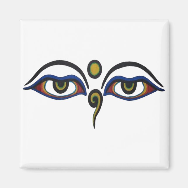 Bouddha Yeux Magnet (Devant)