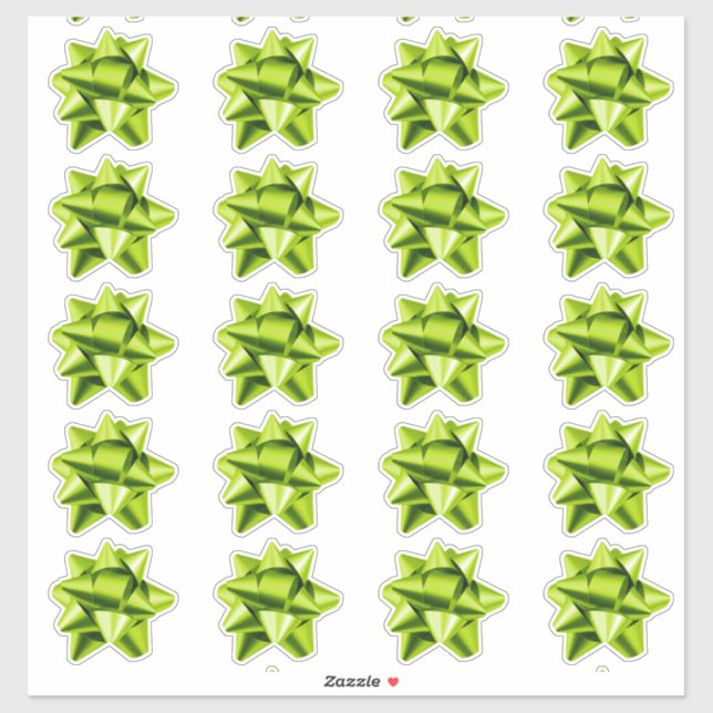 Boue cadeau | Stickers | 20 par feuille | Lime (Feuille)