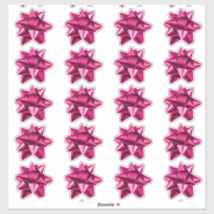 Boue cadeau Stickers 20 par feuille Rose
