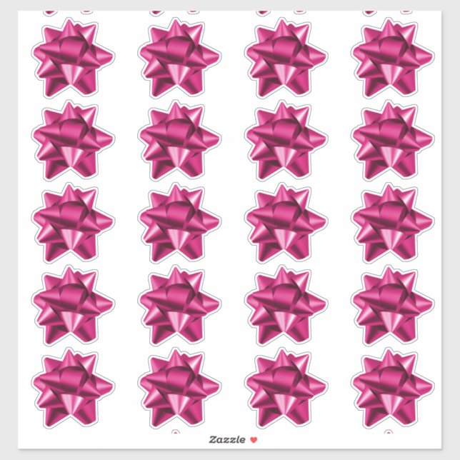 Boue cadeau | Stickers | 20 par feuille | Rose (Feuille)