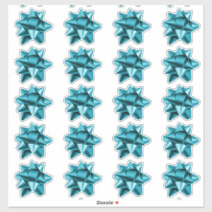 Boue cadeau Stickers 20 par feuille TURQUOIS