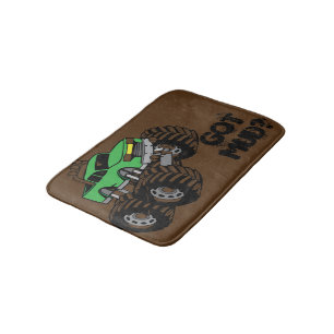 Boue obtenue ? Tapis de bain vert de camion de