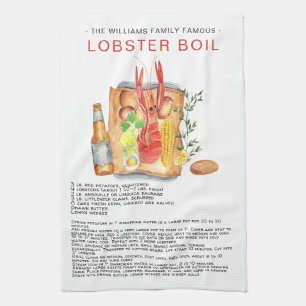 Boufée de homard d'été   Serviette à thé de recett