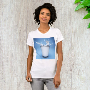 Bouffée De Lait En Verre Boire T-shirt Femme