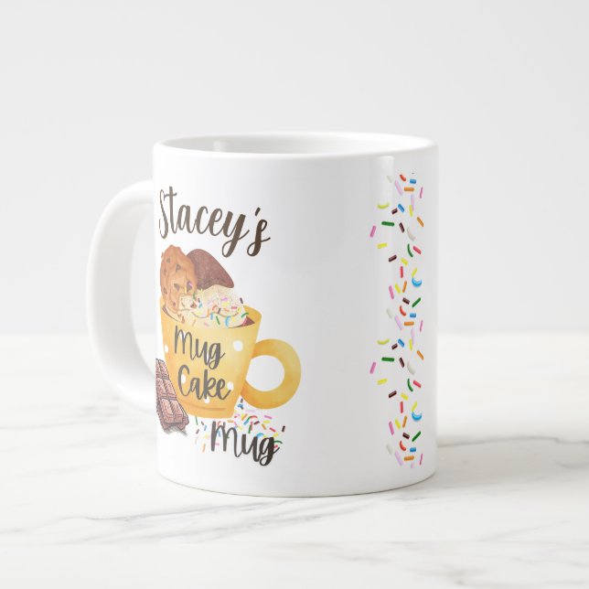 Boug Spécial, Nom Personnalisable, Mug Cake Mug (Devant gauche)