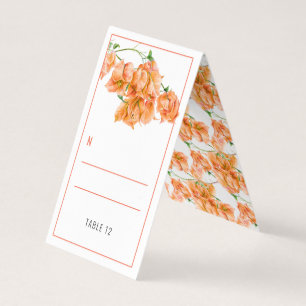Bougainvillea corail mariage places cartes de tent