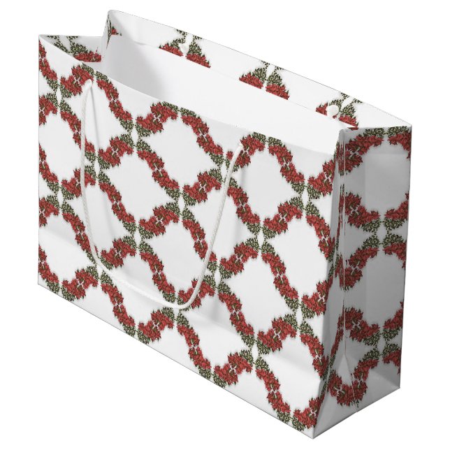 Bougainvillea Grand sac cadeau (Devant Angle)