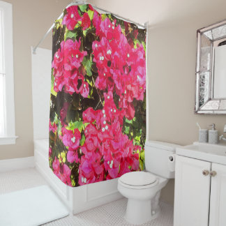 Bougainvilliers fleuris rideau de douche