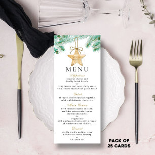 Bouges de pin d'aquarelle Mariage d'hiver Cartes d