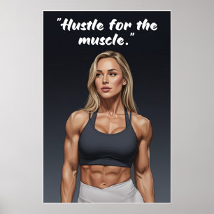 Bougez pour les muscles – Affiche de motivation po