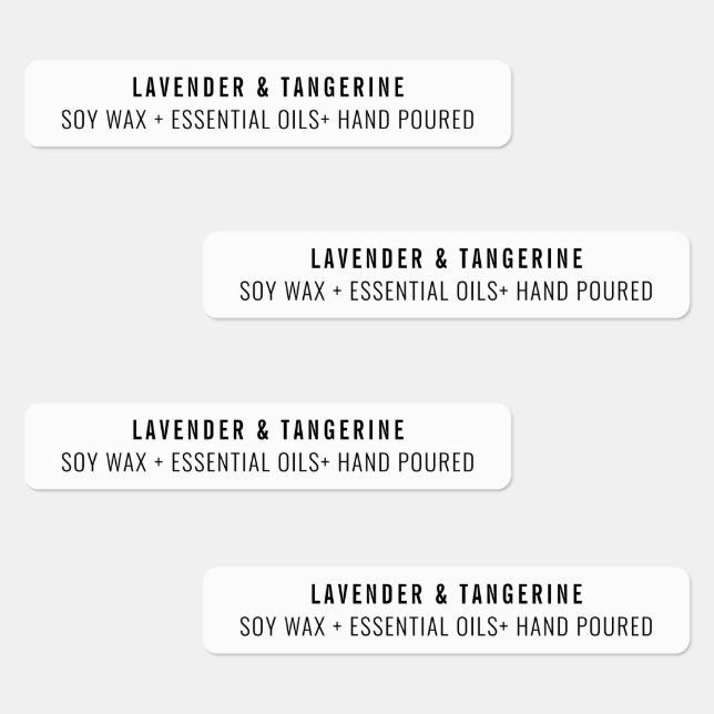 Bougie blanche neutre Étiquettes de phoque étanche (Groupe)