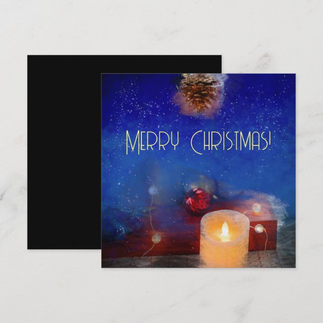 Bougie dans la nuit de Noël (Devant / Derrière)