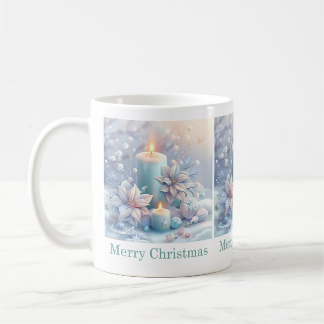 Bougie de Noël rêveuse Mug (Gauche)