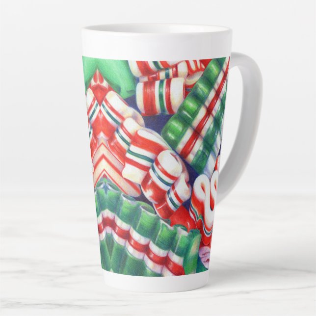BOUGIE DE RIBBON Tall Latte Mug (Angle droit)