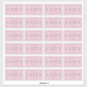 Bougie de soja maison rustique Étiquettes 24x Parf