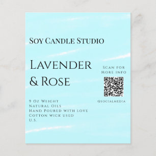 Bougie de soja rose Lavender entreprise ajouter q 